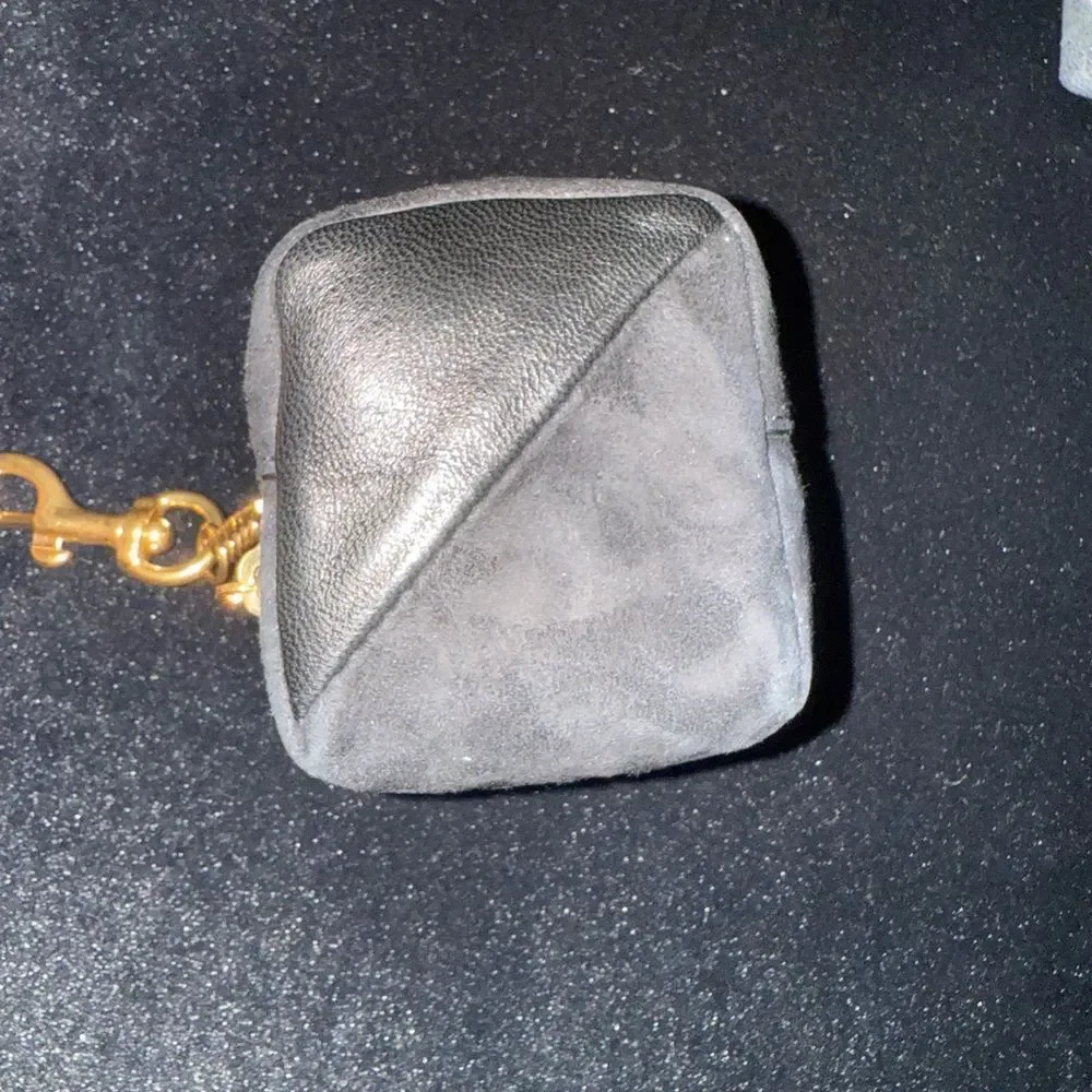 Brand new YSL Black and Gold Keychain Pouch